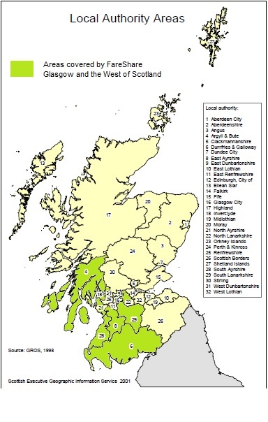 Areas covered by FSGWS