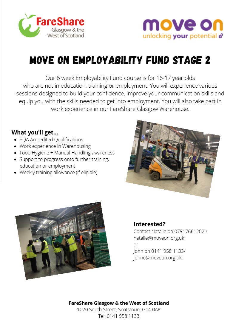 Employability Fund Course Now Open Move On