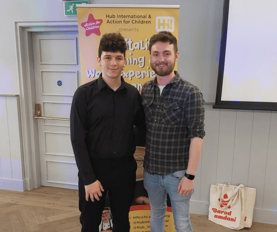 Employability Fund graduate Hugh with Development Worker Michael