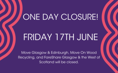 One Day Closure: Friday 17th June