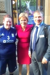 Reception for Scotland Homeless World Cup teams